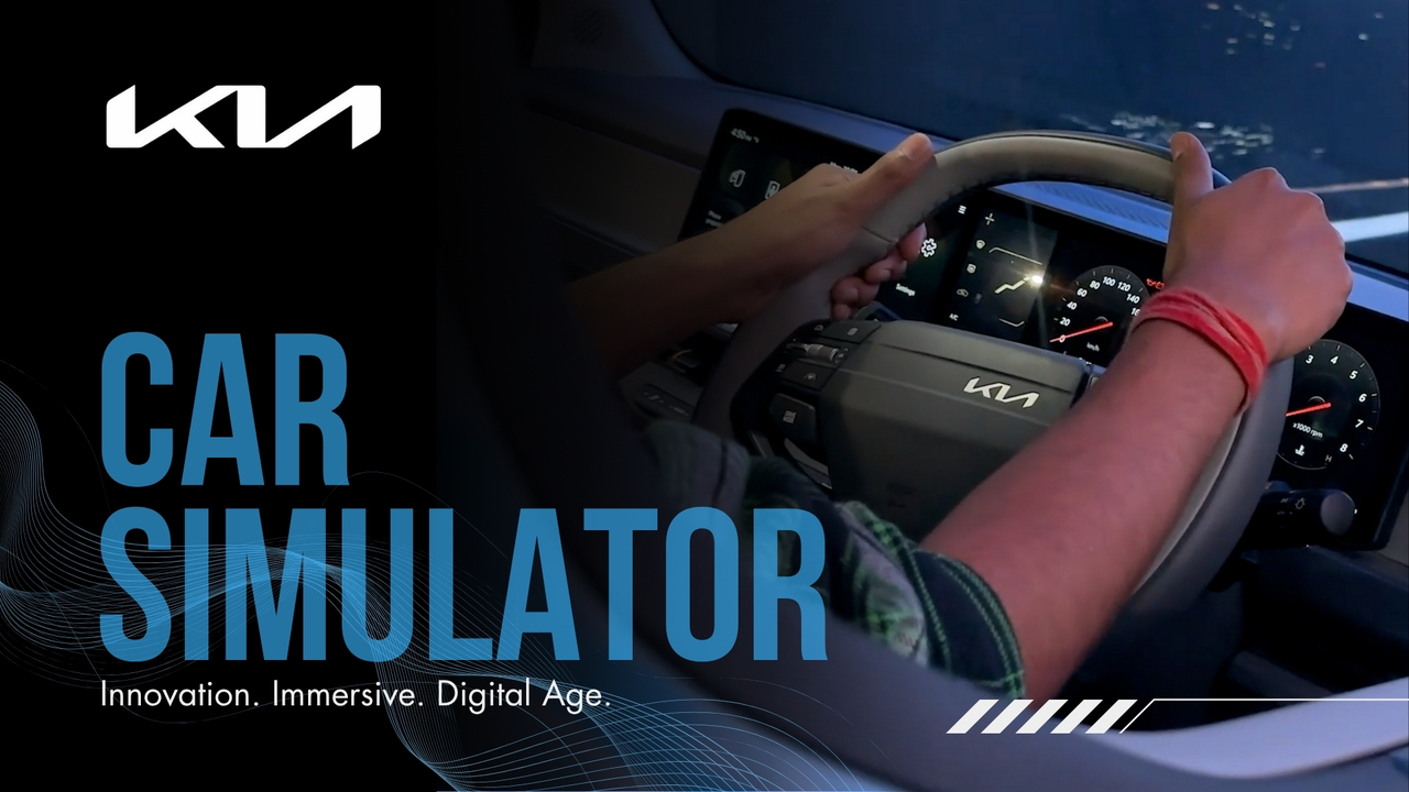 Kia Car Simulator at Bharat Mobility Global Expo 2025 - 70 EMG - Seventy Event Media Group - Kia motors