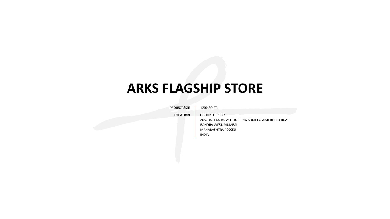 ARKS Flagship store - Mara Lifestyle Pvt Ltd. - ARKS