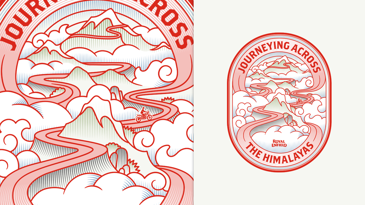 Festival Identity for 'Journeying Across The Himalayas' - Eicher Group Foundation, Part of Eicher Group - Journeying Across The Himalayas