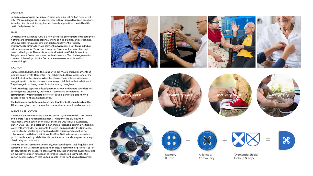 Button Up for Dementia- The Blue Button Movement - DEMENTIA INDIA ALLIANCE - DEMENTIA INDIA ALLIANCE