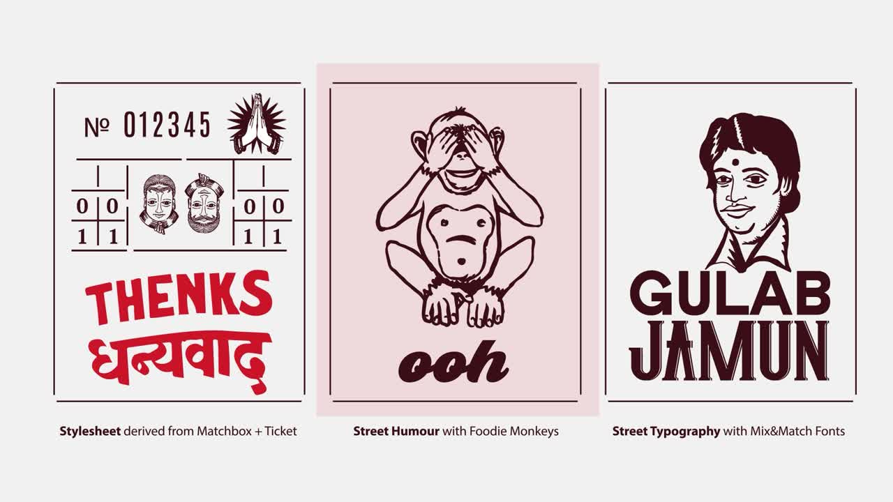 Eccentric Desi Identity for a Street Food Restaurant - Maratt Hospitality Pvt Ltd - Thelagram