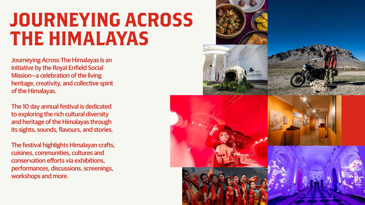 Festival Identity for 'Journeying Across The Himalayas' - Eicher Group Foundation, Part of Eicher Group - Journeying Across The Himalayas
