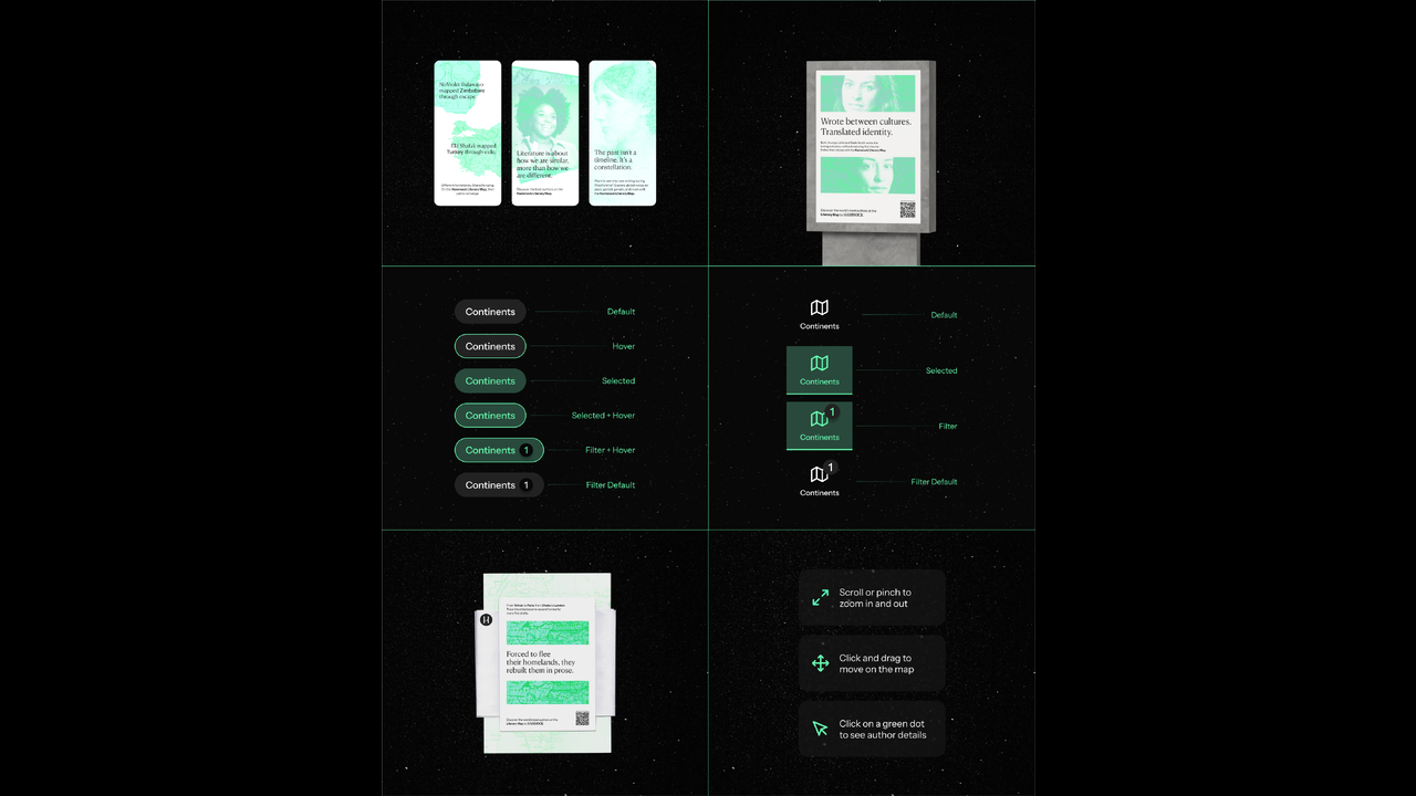 Literary Map by Hammock Mag - Hammock Mag - Hammock Mag