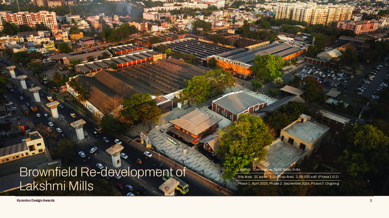 Brownfield Redevelopment of Lakshmi Mills - The Lakshmi Mills Company Ltd - Lakshmi Mills