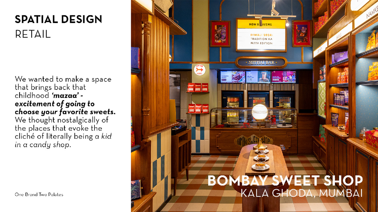 Retail store | Cafe Design - Hunger Inc - Bombay Sweet Shop