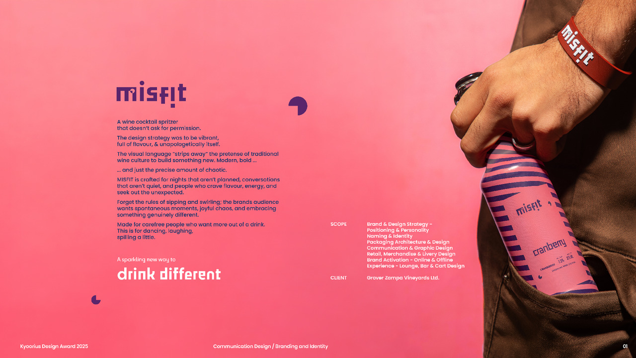 Grover Zampa Misfit - Branding, Packaging & Communication Design - Grover Zampa Vineyards Limited - Grover Misfit