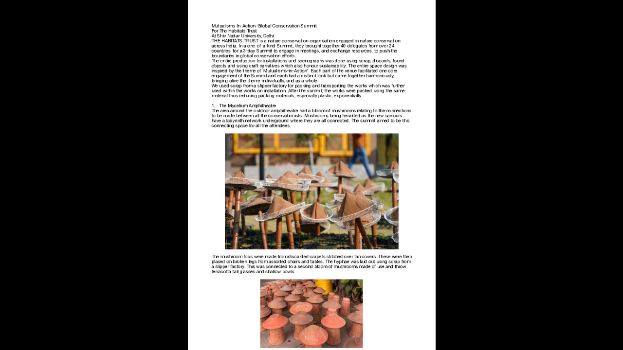 Mutualism - The Habitats Trust - Conservation Summit at Shiv Nadar University, Delhi