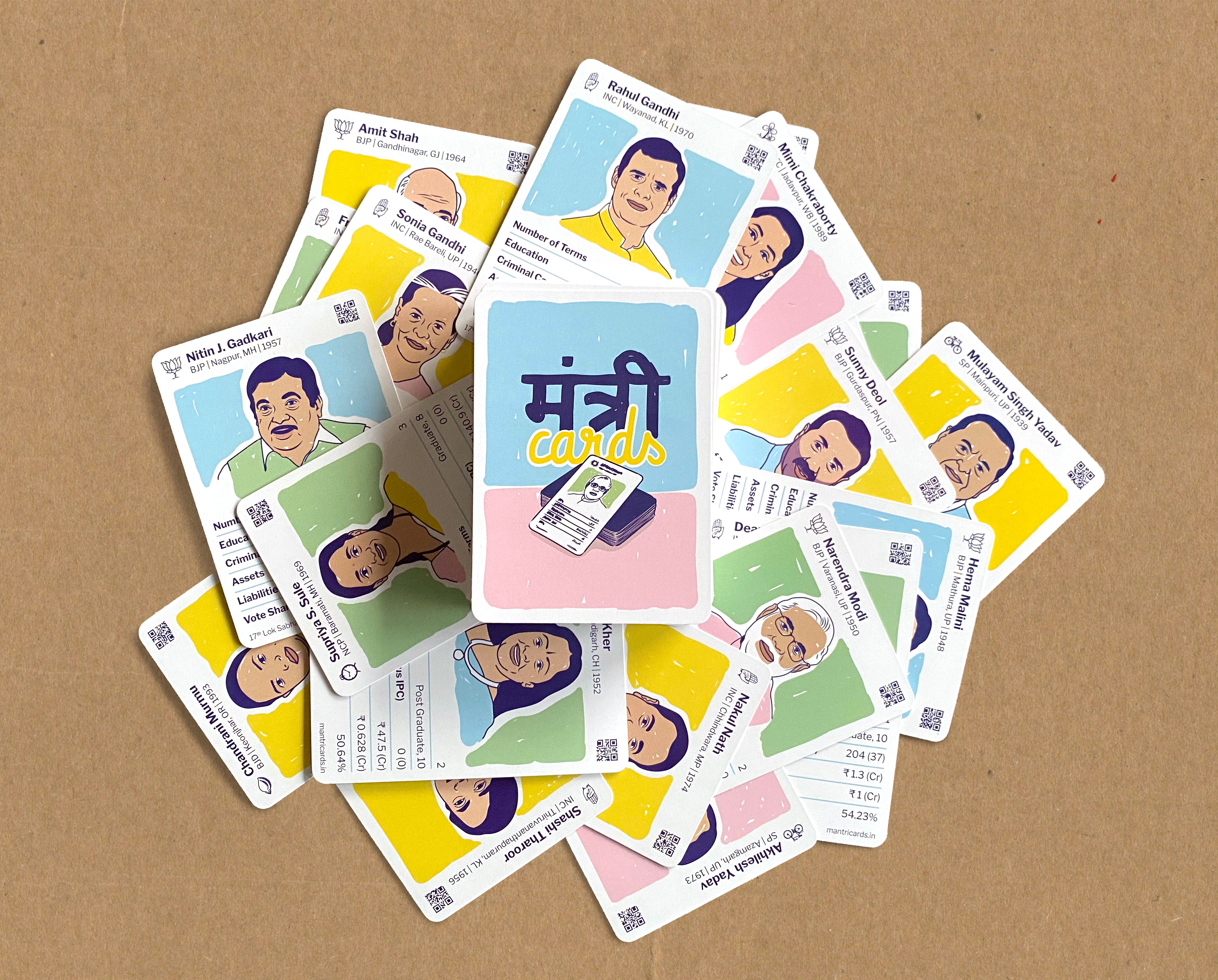A Friendly Guide To Our Elected Politicans - Junglegym Studio - Mantri-Cards