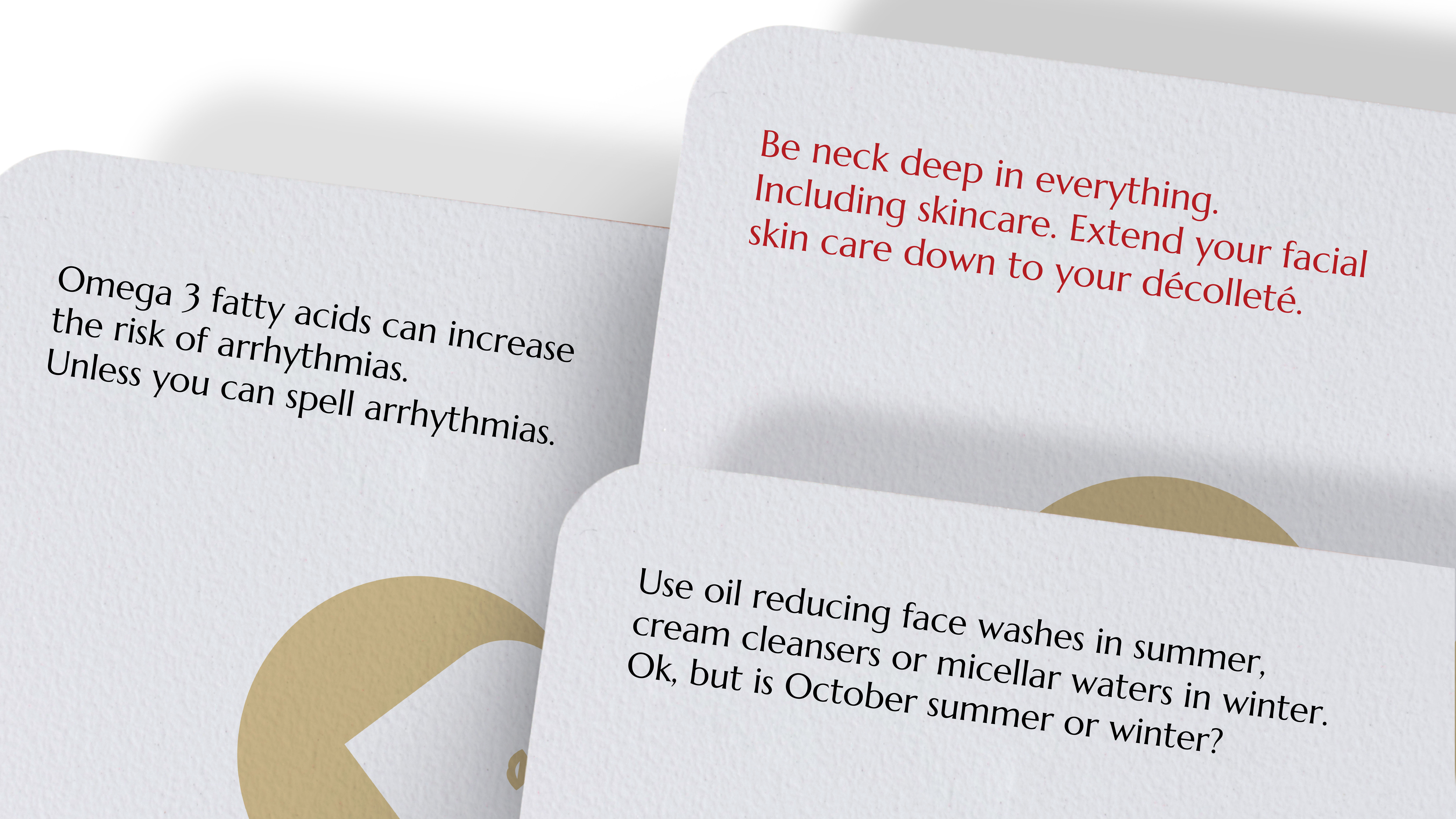 Deck of 52 Skin Tips - Isya Aesthetics - Isya