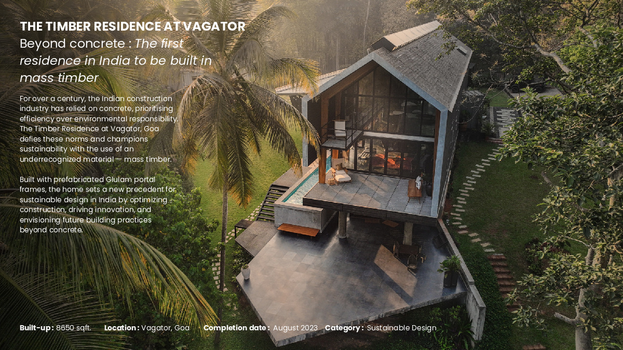 Timber Residence in Vagator - Not disclosed - Architecture Discipline