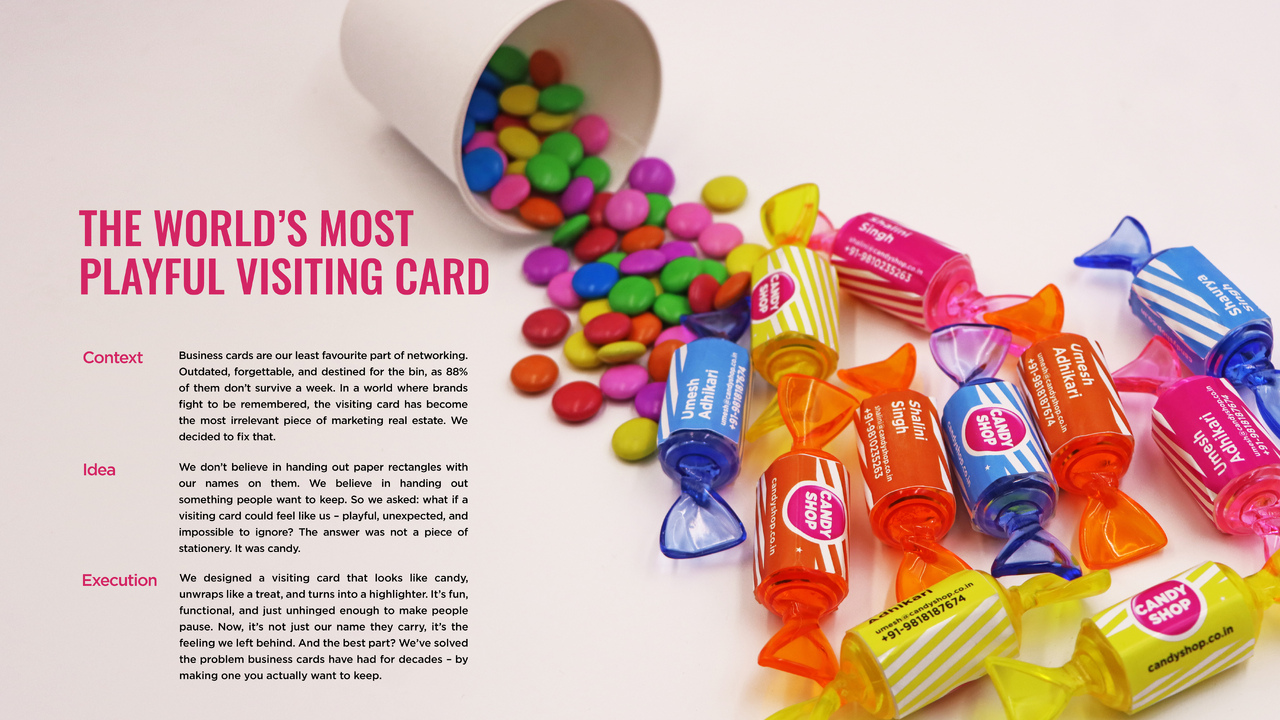 The World’s Most Playful Visiting Card - Candy Shop Communications - Candy Shop