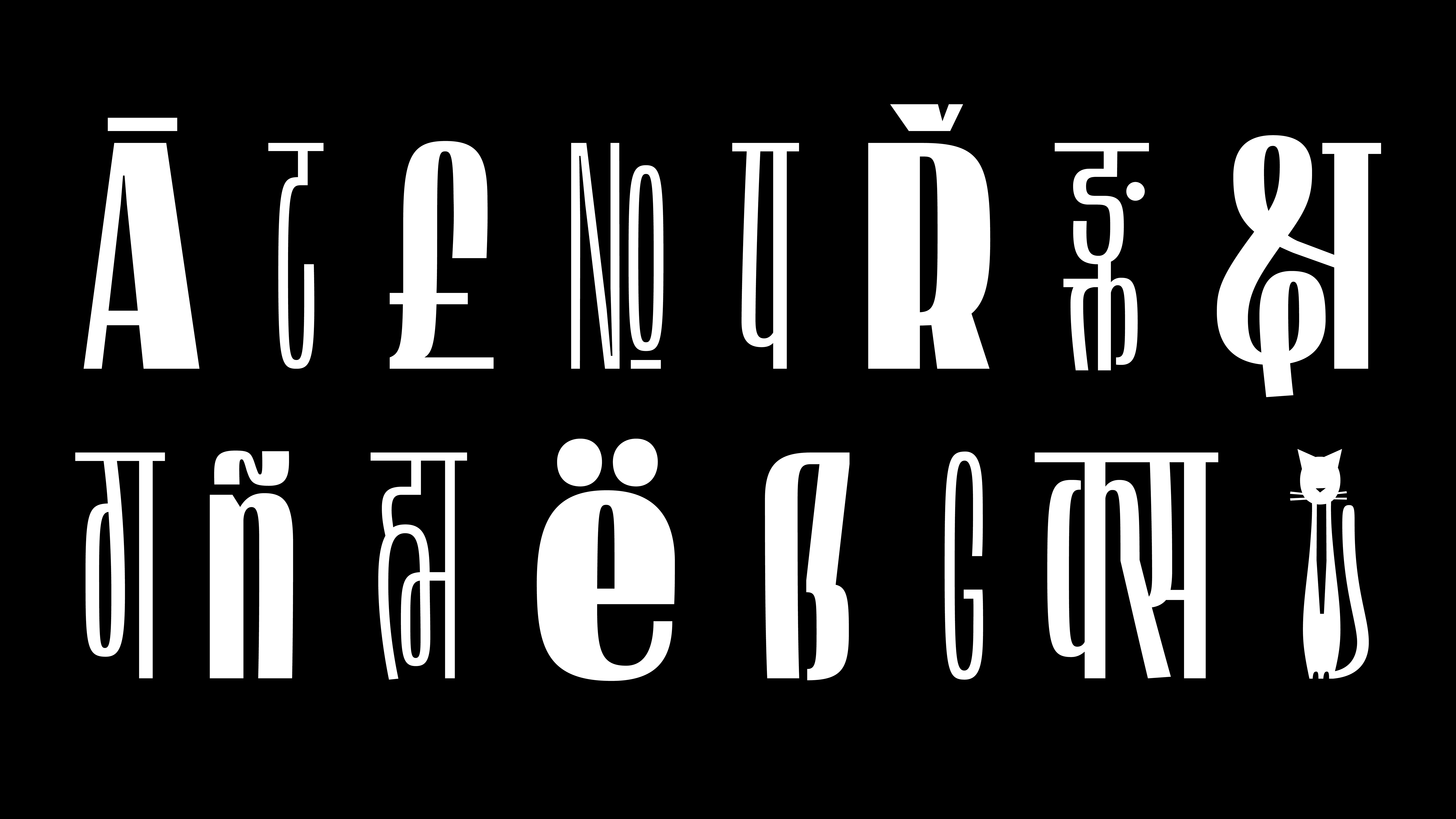 Condensed Devanagari Typeface - Mota Italic - Mota Italic