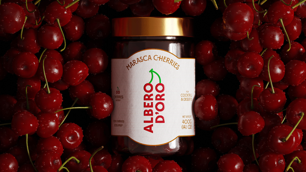 Albero D'Oro Cocktail Cherries - Golden Tree - Albero D'Oro