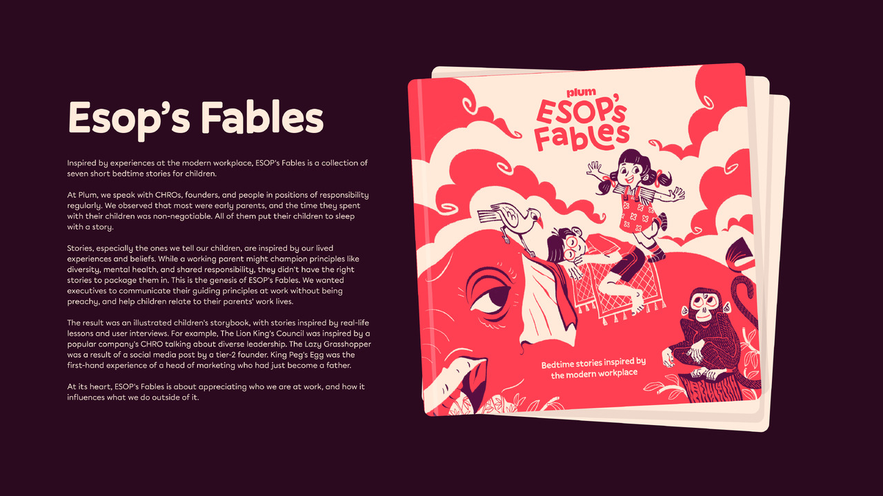 ESOP's Fables - Plum - Plum Benefits